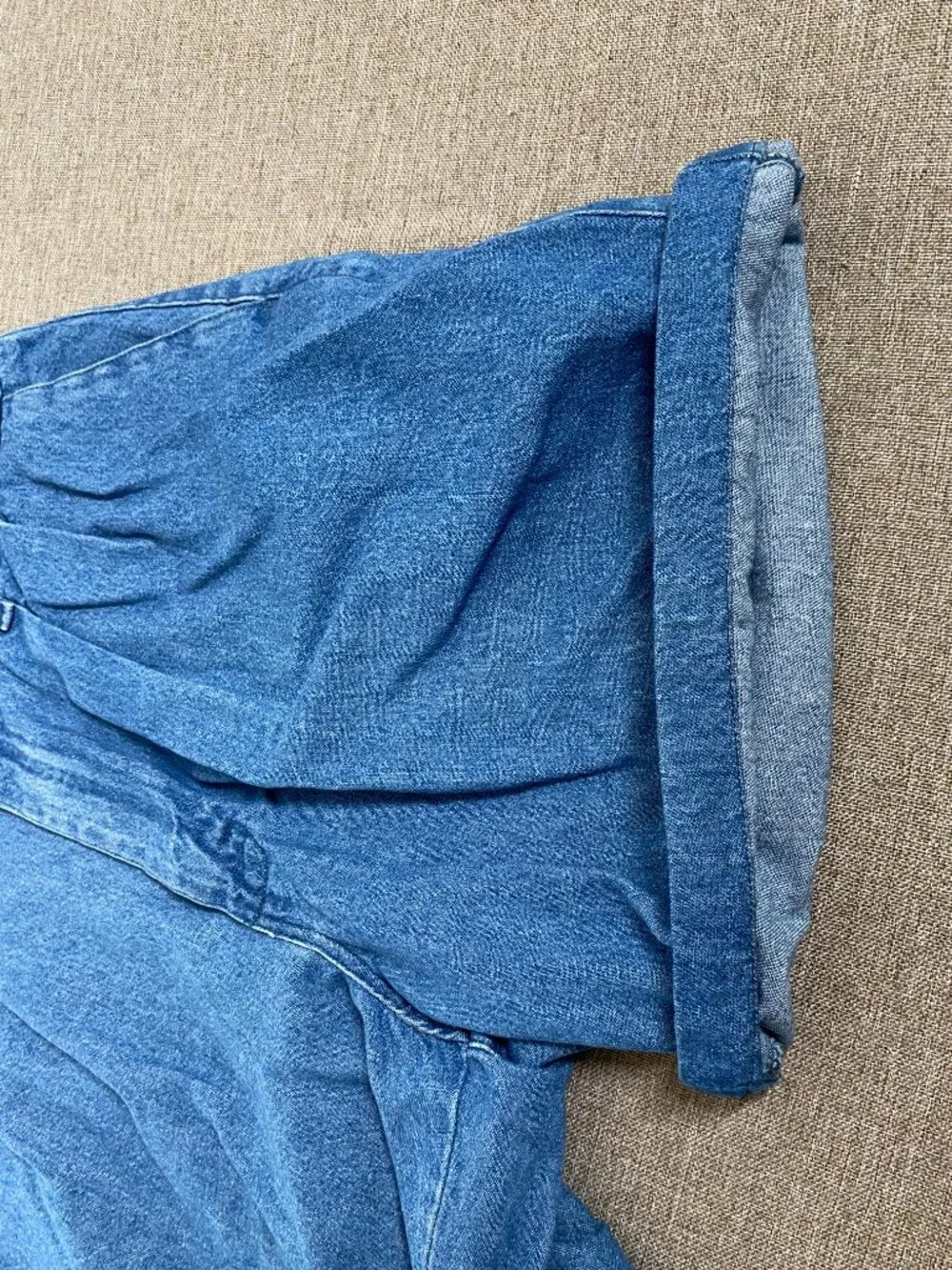 Timbercreek by Wrangler Denim Chino Shorts Men's 34 High Rise Blue Casual